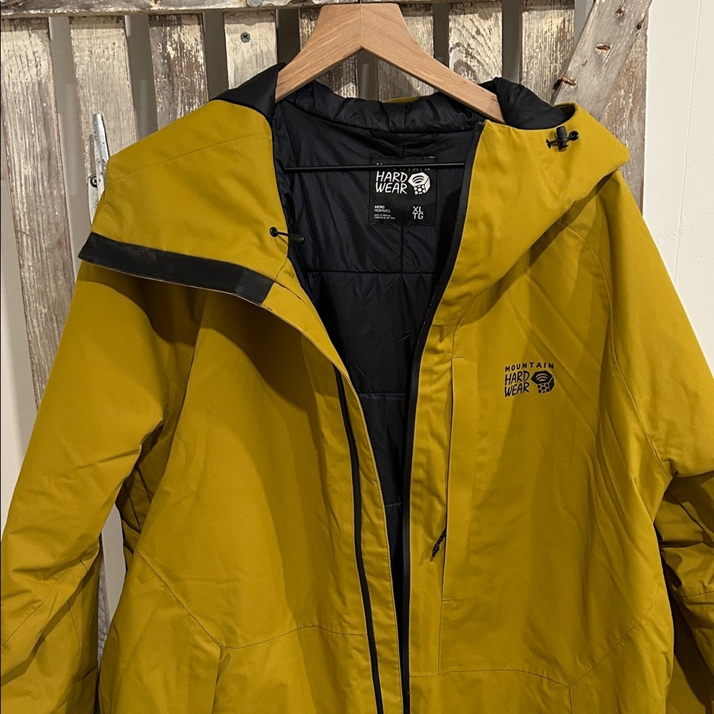 Mountain Hardwear Men's Olive Gold Firefall Performance Ski Jacket